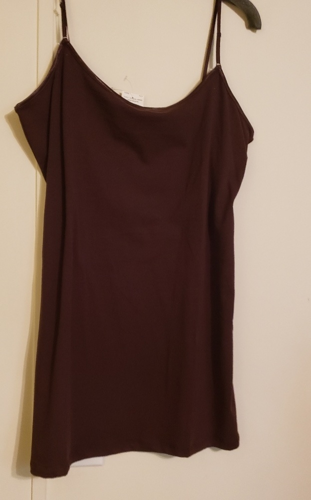 NWT AMBIANCE BROWN TANK TOP